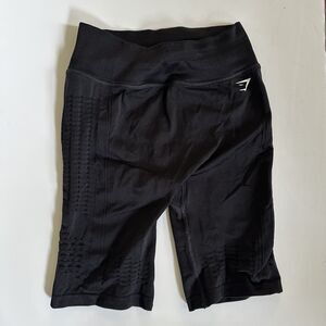 Gymshark Glow Perforated Seamless Black Shorts Size M